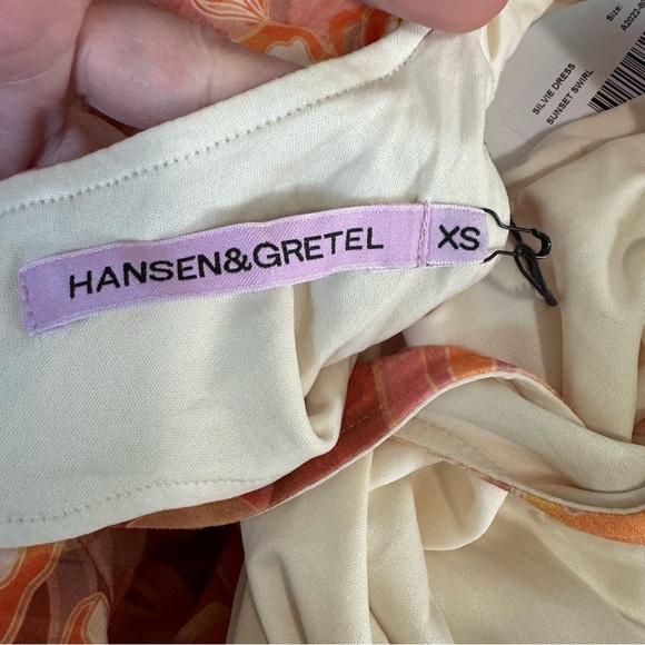 Hansen & Gretel NWT Orange Print Silvie Dress - Picture 6 of 9